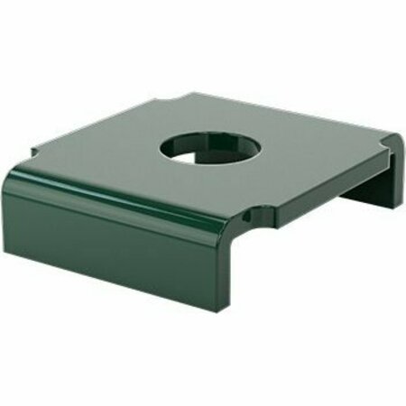 BSC PREFERRED Sit-on-Top Strut Channel Washer for 1/2 Diameter Rod Green Powder-Coated Steel 1273N35